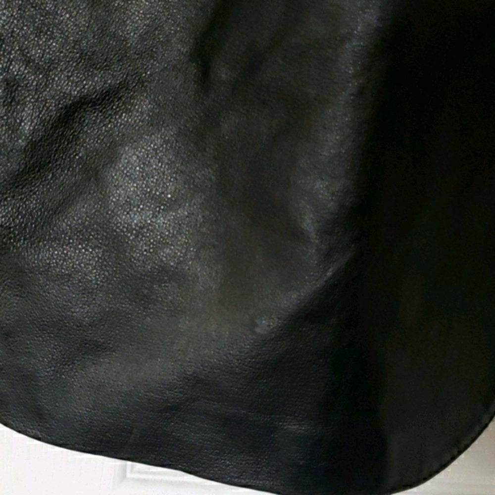 Croft & Barrow Men's Large Black Leather Jacket - Picture 5 of 8